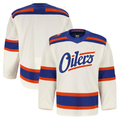 Tlead E.Oilers Light Beige Alternate Authentic Pro Jerseys