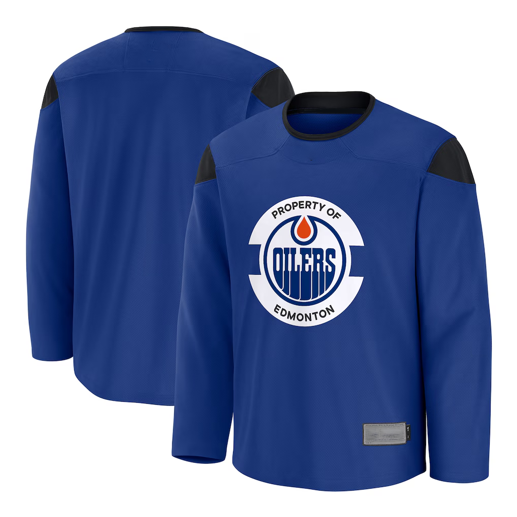 Tlead E.Oilers Royal Practice Jerseys