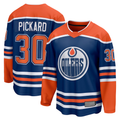 Tlead E.Oilers #30 Calvin Pickard Royal Home Premier Breakaway Player Jerseys