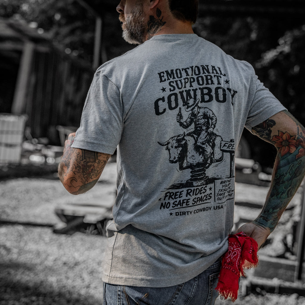 CustomNameinc cheap jerseys Ordering Emotional Support Cowboy Men's T-Shirt