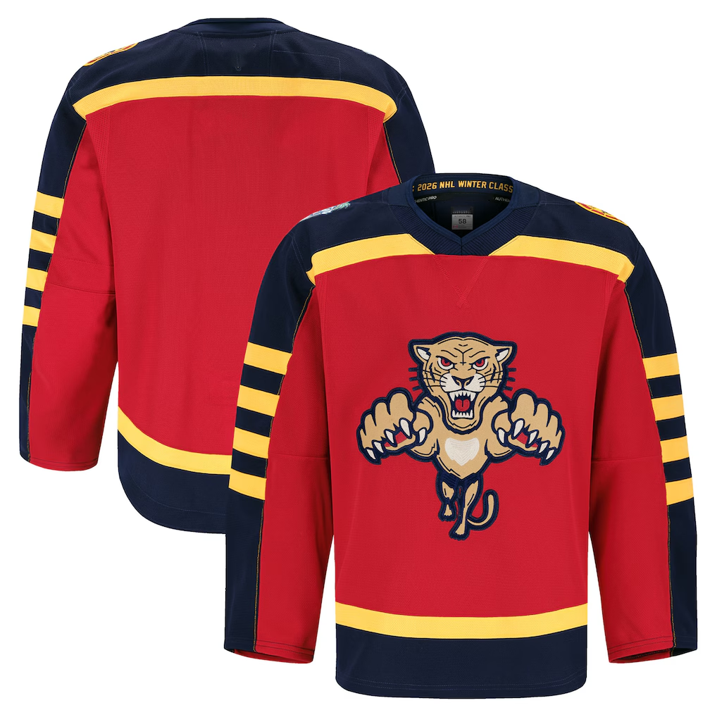 Tlead F.Panthers Red 2026 Winter Classic Authentic Pro Jerseys