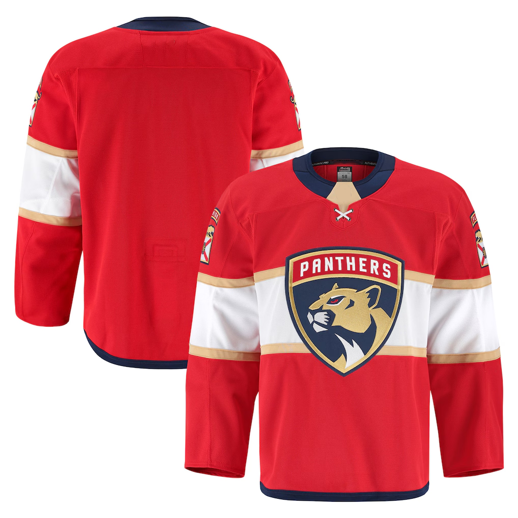 Tlead F.Panthers Red Home Authentic Pro Jerseys