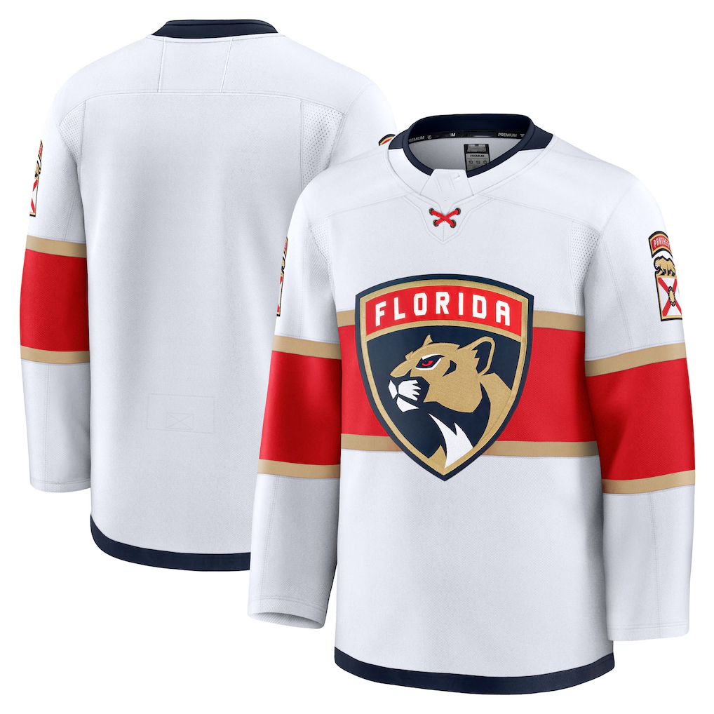 Tlead F.Panthers White Away Premium Jerseys