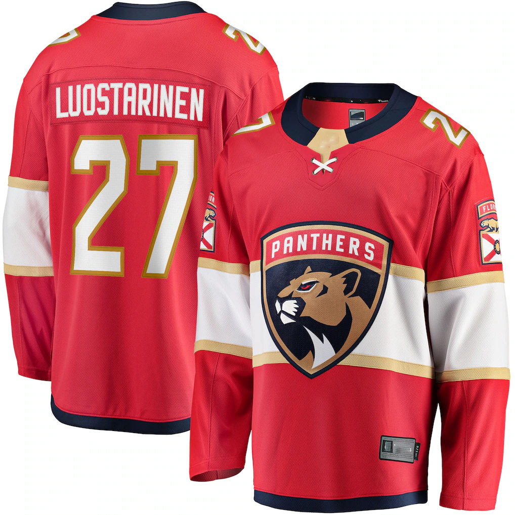 Tlead F.Panthers #27 Eetu Luostarinen Red Home Breakaway Player Jerseys