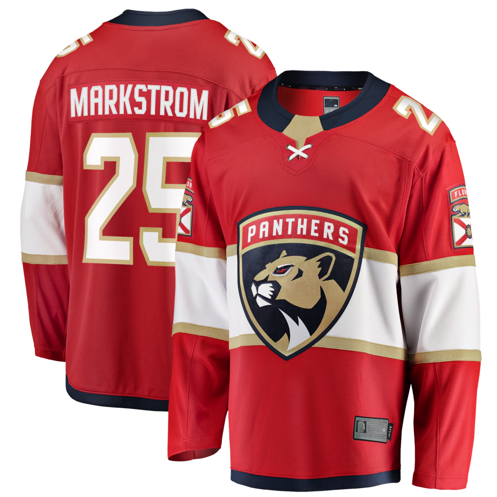 Tlead F.Panthers #29 Jacob Markstrom Red Home Breakaway Jerseys