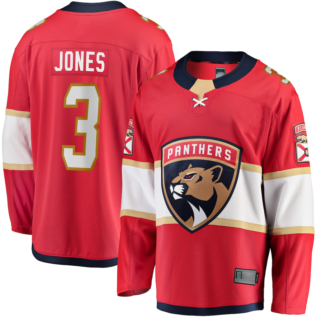 Tlead F.Panthers #3 Seth Jones Red Home Breakaway Jerseys
