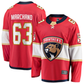 Tlead F.Panthers #63 Brad Marchand Red Home Breakaway Jerseys
