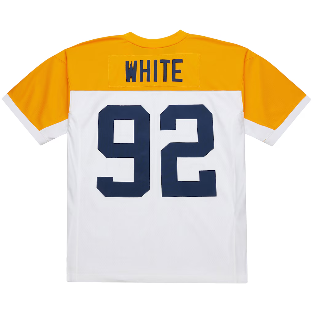 Tlead GB.Packers 2010 #92 Reggie White Mitchell & Ness White 1994 Legacy Replica Stitched Puhic Jersey