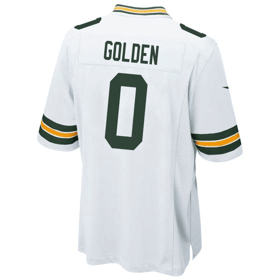 Tlead GB.Packers #0 Matthew Golden Away Game Stitched Jerseys