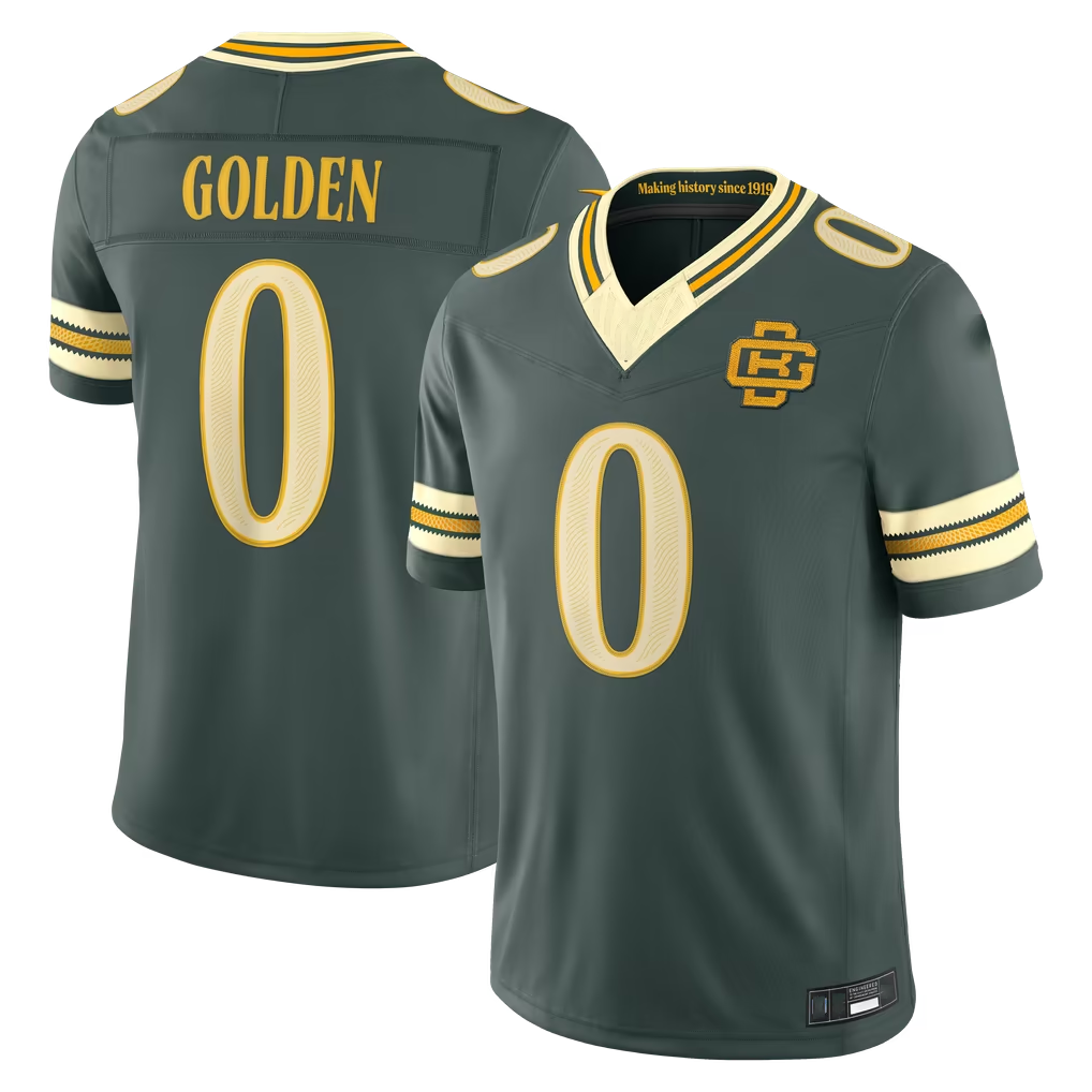 Tlead GB.Packers #0 Matthew Golden Green 2026 Rivalries Collection Limited Stitched Jerseys