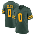 Tlead GB.Packers #0 Matthew Golden Player Green Alternate Home Game Stitched Jerseys