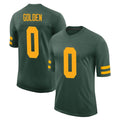 Tlead GB.Packers #0 Matthew Golden Player Green Alternate Vapor Home Game Stitched Jerseys