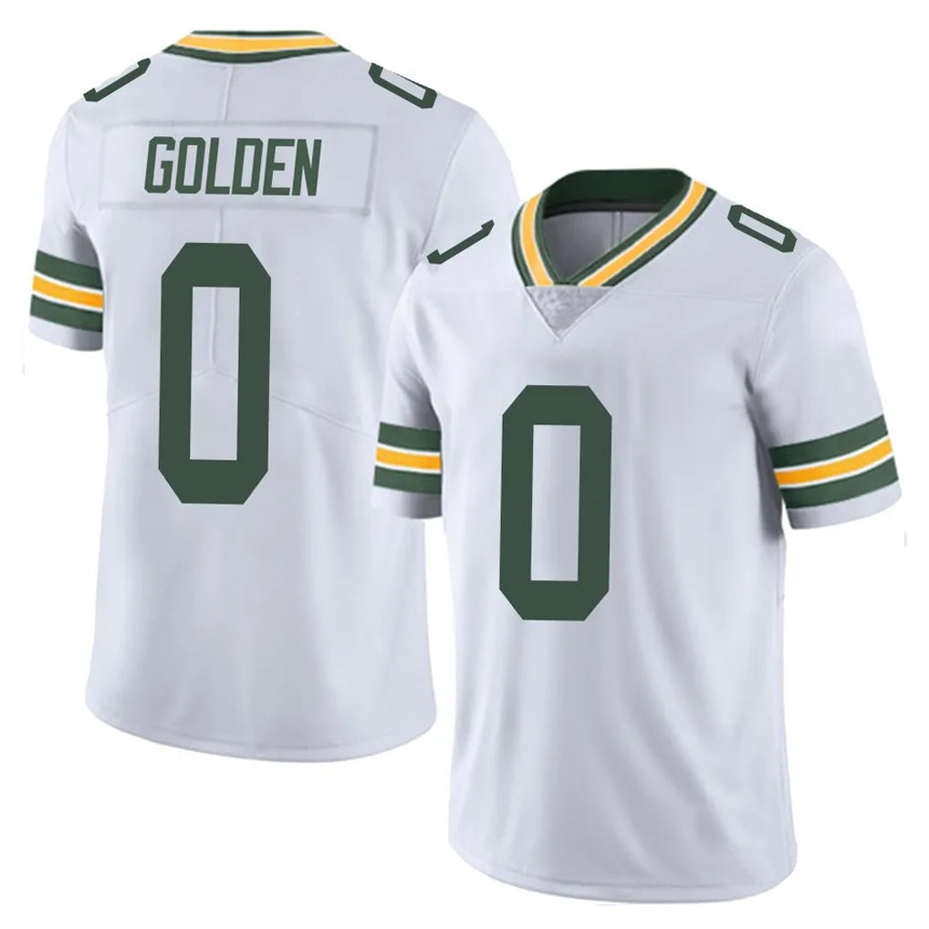 Tlead GB.Packers #0 Matthew Golden Player White Vapor Untouchable Limited Home Game Stitched Jerseys