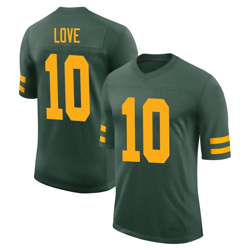 Tlead GB.Packers #10 Jordan Love Player Green Alternate Vapor Home Game Stitched Jerseys