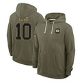 Tlead GB.Packers #10 Jordan Love Player Olive Salute to Service Pullover Hoodies Limited Stitched Jerseys