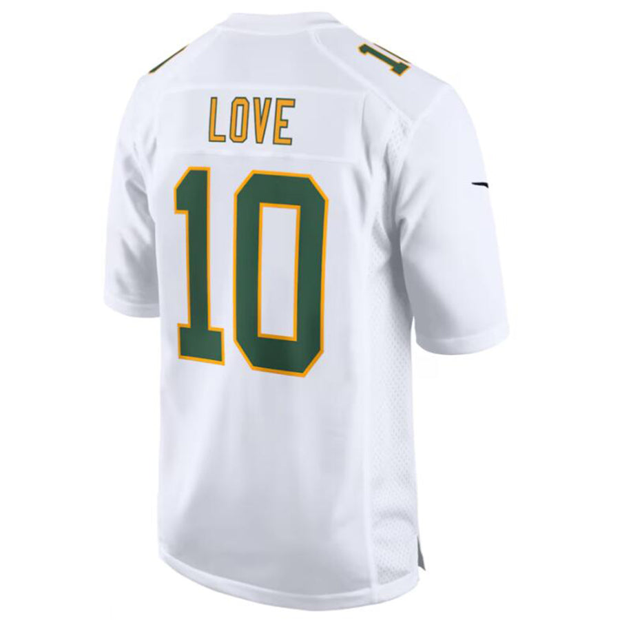Tlead GB.Packers #10 Jordan Love White Fashion Game Jersey American Stitched Jerseys