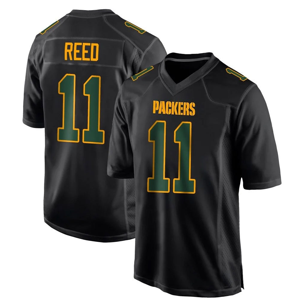 Tlead GB.Packers #11 Jayden Reed Player Black Fashion Home Game Stitched Jerseys