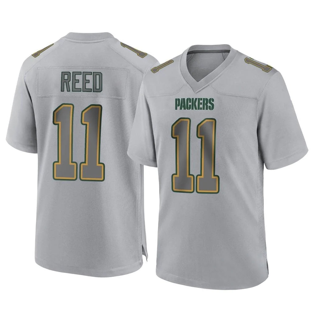 Tlead GB.Packers #11 Jayden Reed Player Gray Atmosphere Fashion Home Game Stitched Jerseys