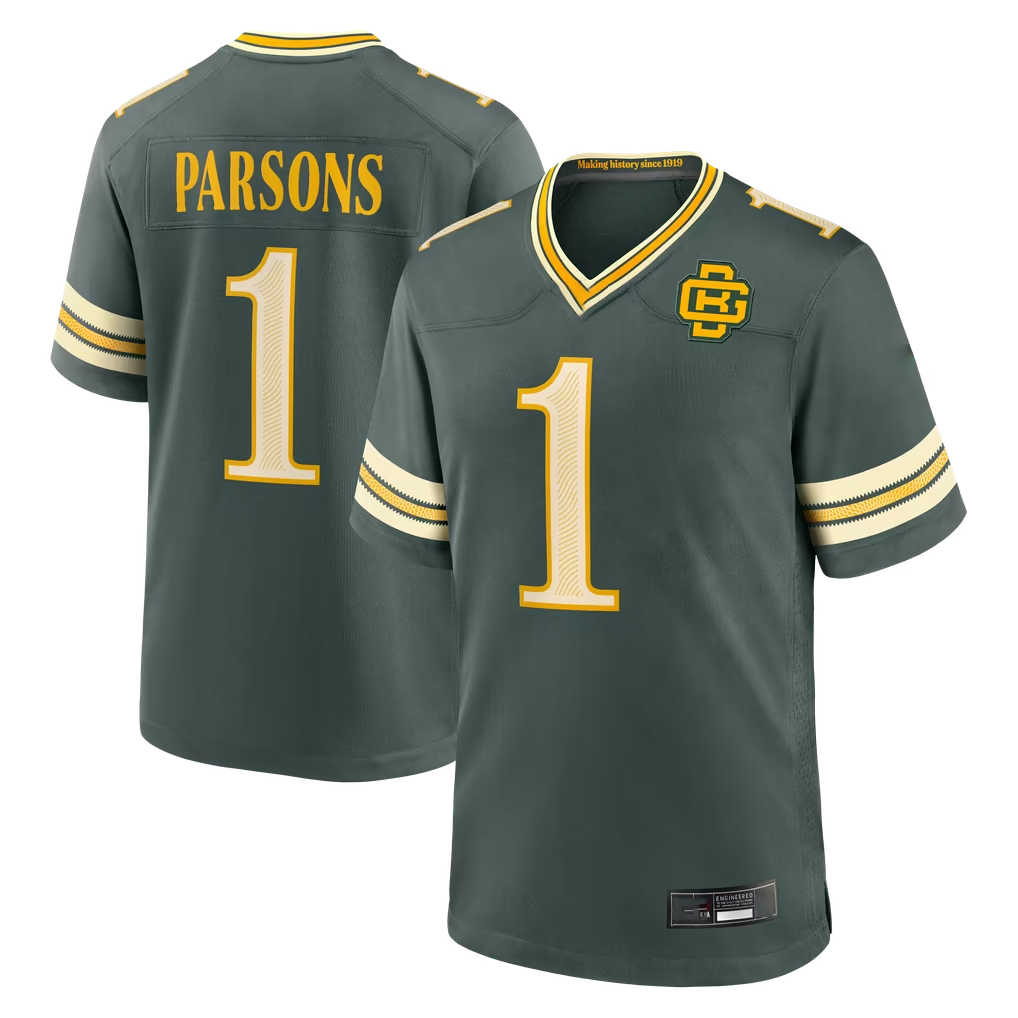 Tlead GB.Packers #1 Micah Parsons Green 2026 Rivalries Collection Game Stitched Jerseys