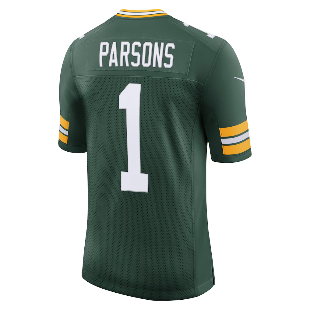 Tlead GB.Packers #1 Micah Parsons Green Vapor Untouchable Stitched Limited Jerseys