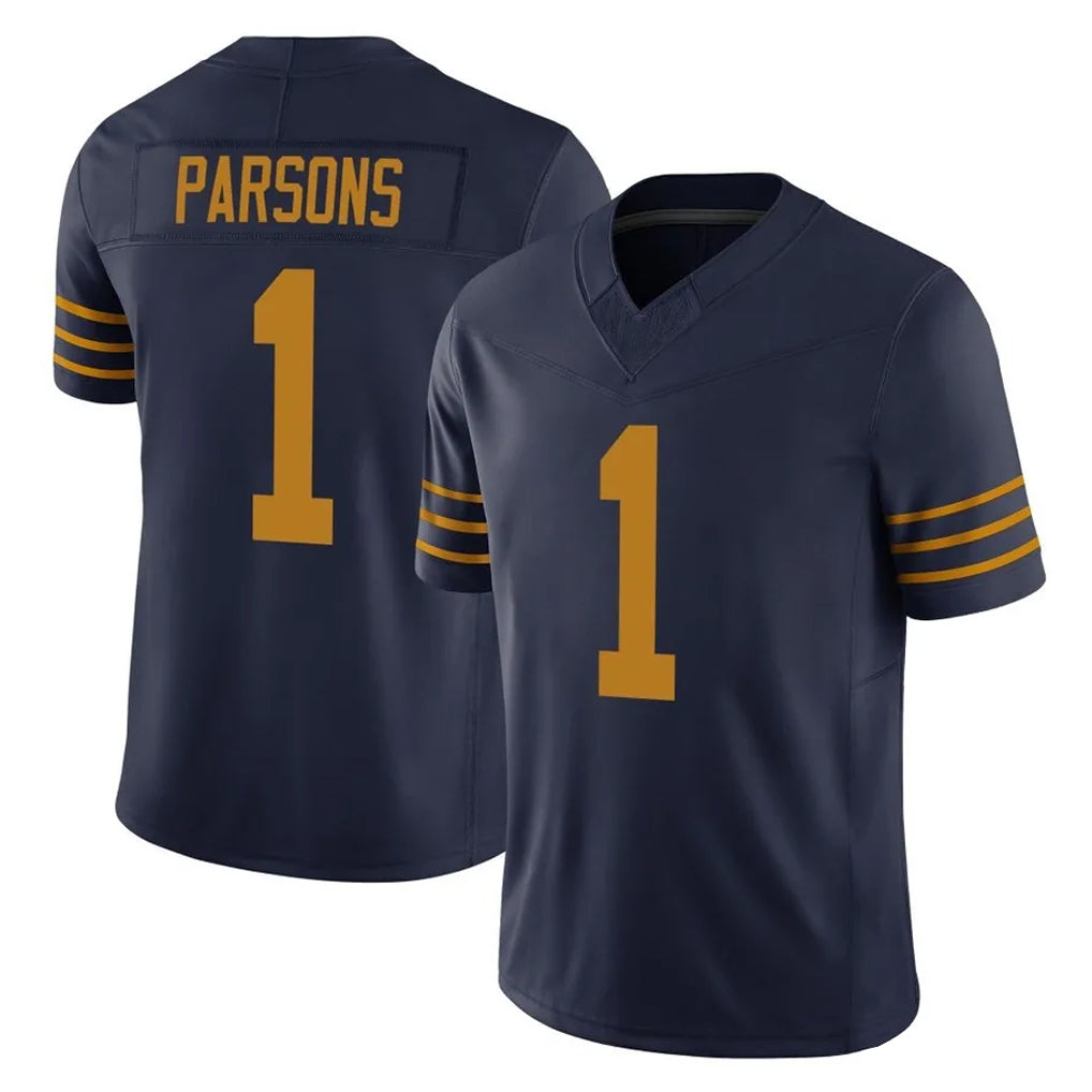 Tlead GB.Packers #1 Micah Parsons Player Navy The 1923 Classic Vapor F.U.S.E. Home Game Stitched Jerseys