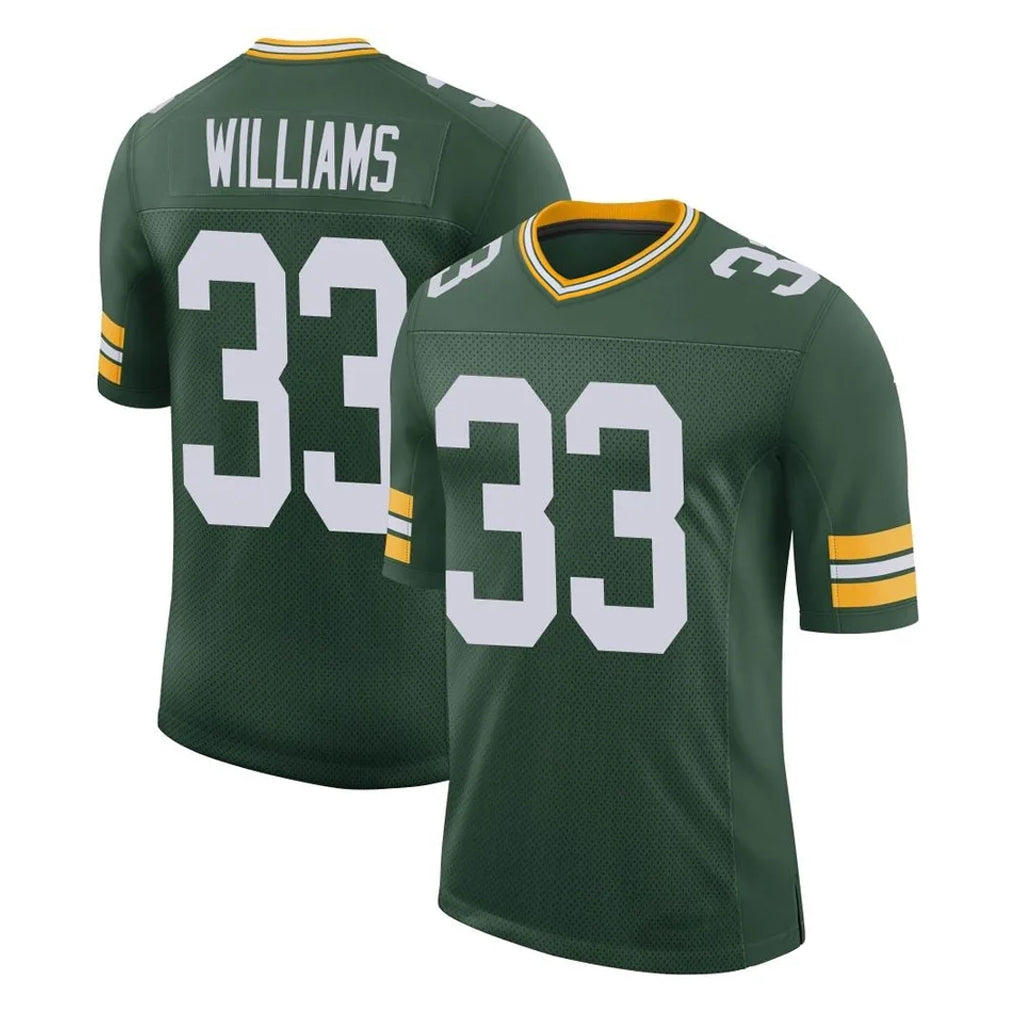 Tlead GB.Packers #33 Evan Williams Player Green Limited Classic Home Game Stitched Jerseys