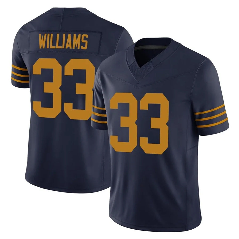 Tlead GB.Packers #33 Evan Williams Player Navy The 1923 Classic Vapor F.U.S.E. Home Game Stitched Jerseys