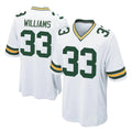 Tlead GB.Packers #33 Evan Williams Player White Home Game Stitched Jerseys
