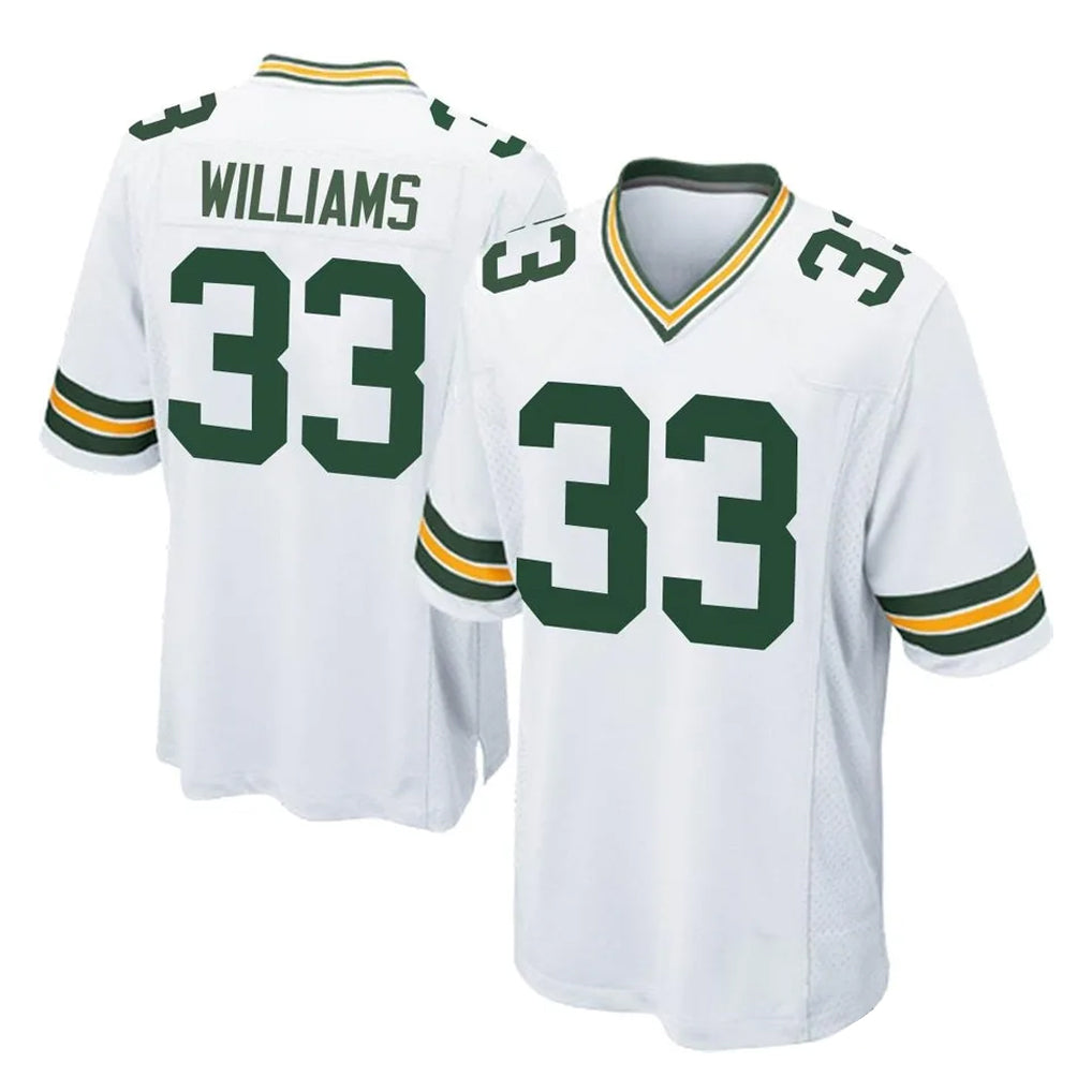 Tlead GB.Packers #33 Evan Williams Player White Home Game Stitched Jerseys
