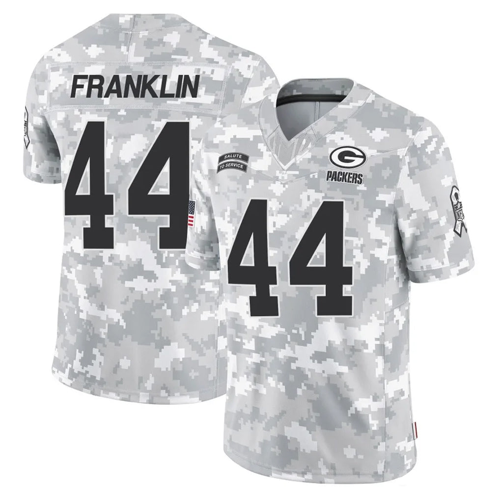 Tlead GB.Packers #44 Zaire Franklin Player Arctic Camo Salute To Service Limited Stitched Jerseys