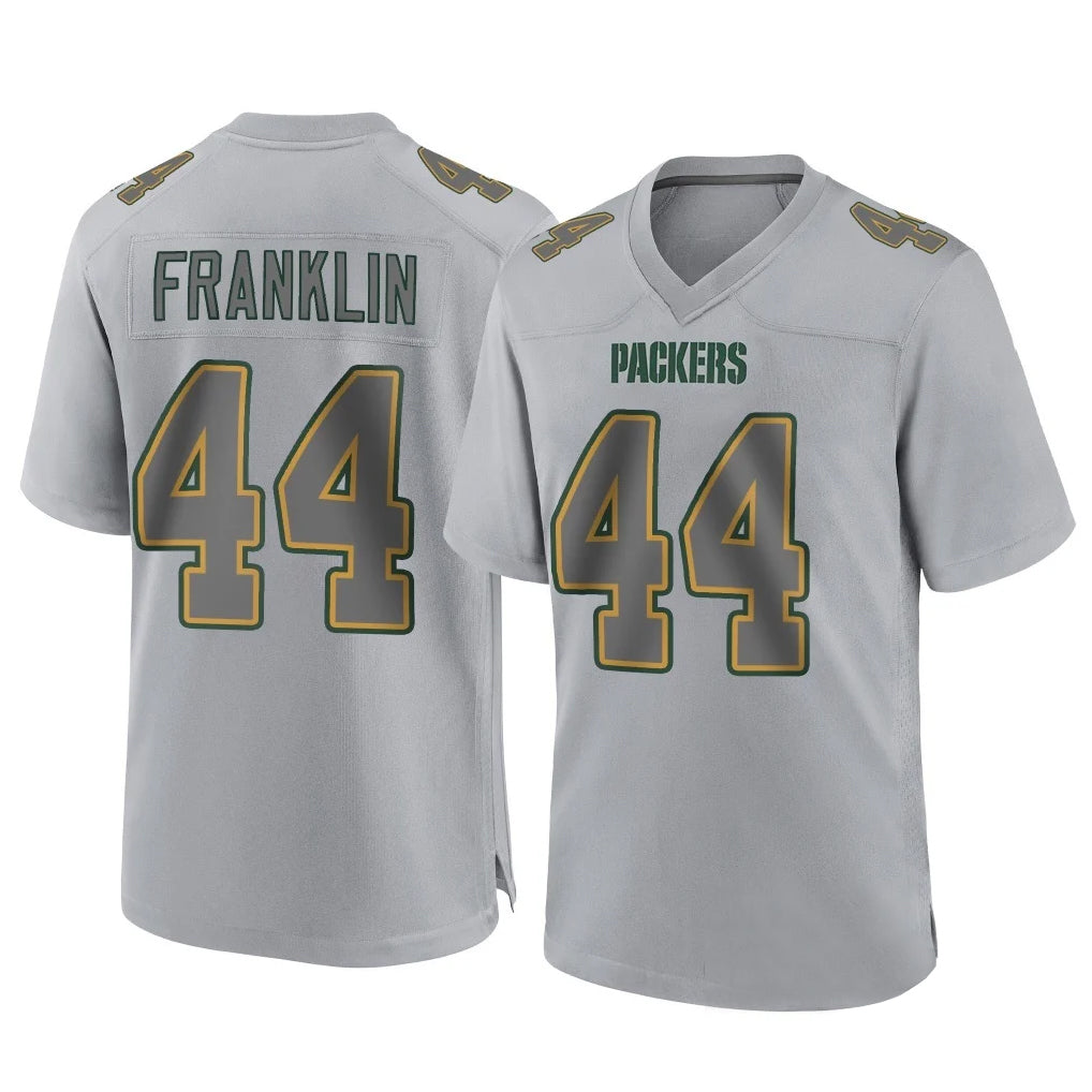 Tlead GB.Packers #44 Zaire Franklin Player Gray Atmosphere Fashion Home Game Stitched Jerseys