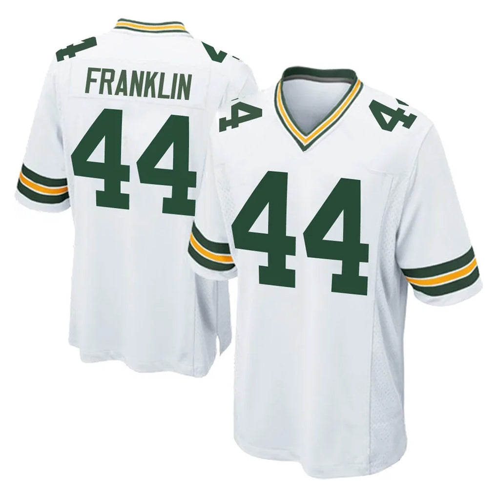 Tlead GB.Packers #44 Zaire Franklin Player White Home Game Stitched Jerseys