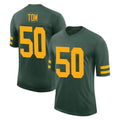 Tlead GB.Packers #50 Zach Tom Player Green Alternate Vapor Home Game Stitched Jerseys