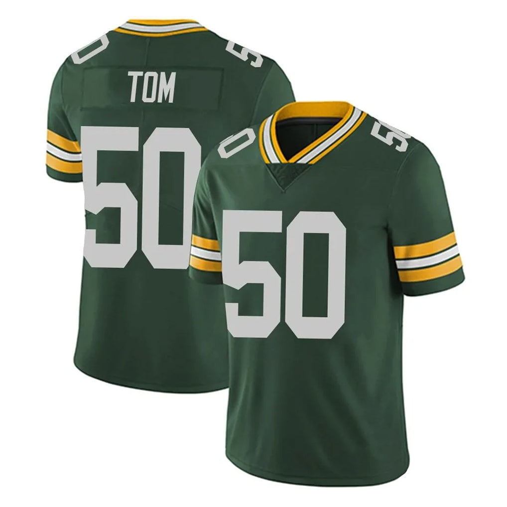 Tlead GB.Packers #50 Zach Tom Player Green Vapor Untouchable Limited Home Game Stitched Jerseys
