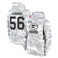 Tlead GB.Packers #56 Edgerrin Cooper Player Arctic Camo Salute to Service Hoodies Limited Game Stitched Jerseys