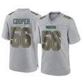 Tlead GB.Packers #56 Edgerrin Cooper Player Gray Atmosphere Fashion Home Game Stitched Jerseys