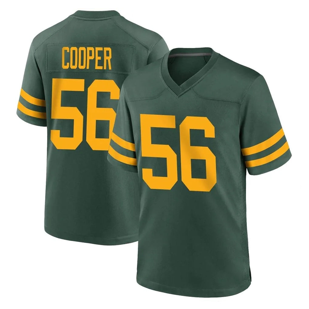 Tlead GB.Packers #56 Edgerrin Cooper Player Green Alternate Home Game Stitched Jerseys