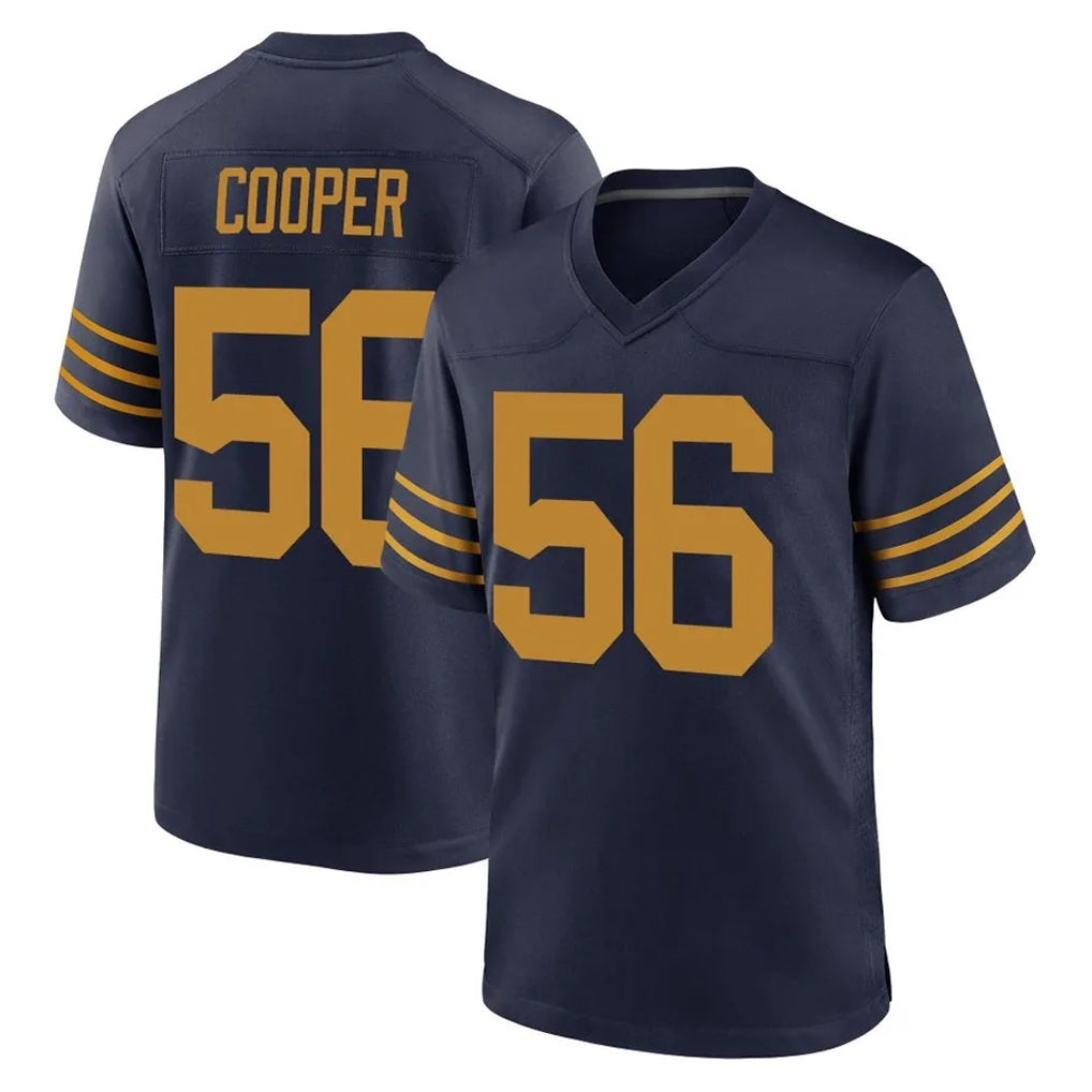 Tlead GB.Packers #56 Edgerrin Cooper Player Navy The 1923 Classic Home Game Stitched Jerseys