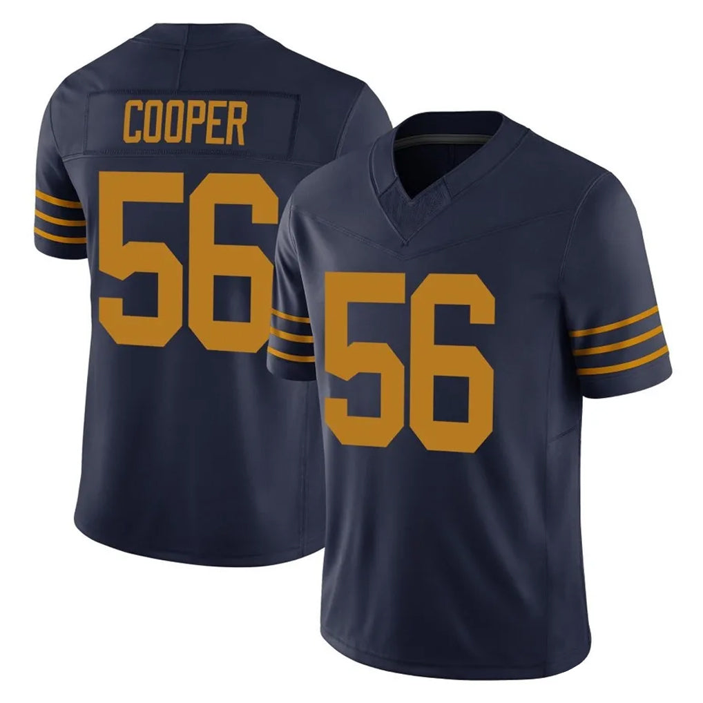 Tlead GB.Packers #56 Edgerrin Cooper Player Navy The 1923 Classic Vapor F.U.S.E. Home Game Stitched Jerseys