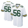 Tlead GB.Packers #56 Edgerrin Cooper Player White Home Game Stitched Jerseys