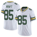 Tlead GB.Packers #85 Tucker Kraft Player White Vapor Untouchable Limited Home Game Stitched Jerseys