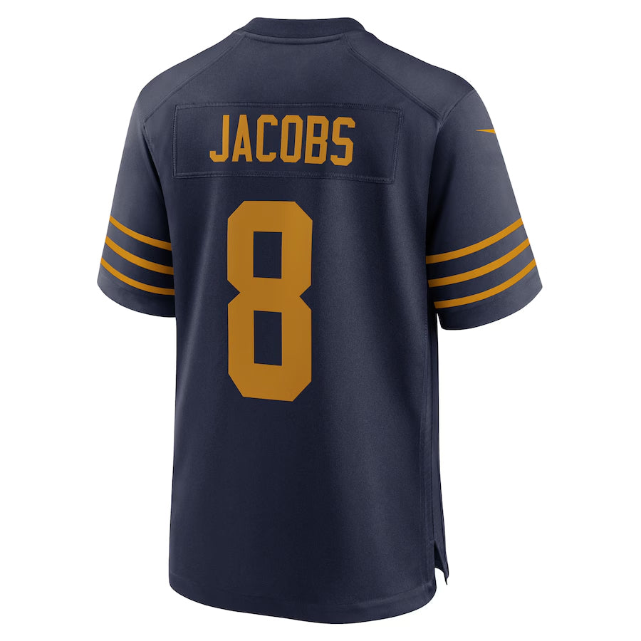 Tlead GB.Packers #8 Josh Jacobs Player Navy The 1923 Classic Game Stitched Jerseys