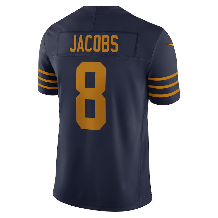 Tlead GB.Packers #8 Josh Jacobs Player Navy The 1923 Classic Vapor F.U.S.E. Limited Game Stitched Jerseys