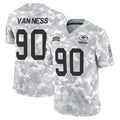 Tlead GB.Packers #90 Lukas Van Ness Player Arctic Camo Salute To Service Limited Stitched Jerseys