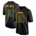 Tlead GB.Packers #90 Lukas Van Ness Player Black Fashion Home Game Stitched Jerseys