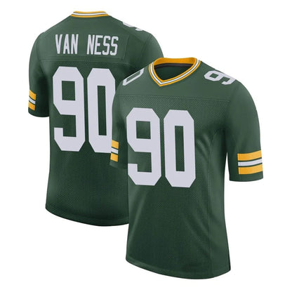 Tlead GB.Packers #90 Lukas Van Ness Player Green Limited Classic Home Game Stitched Jerseys