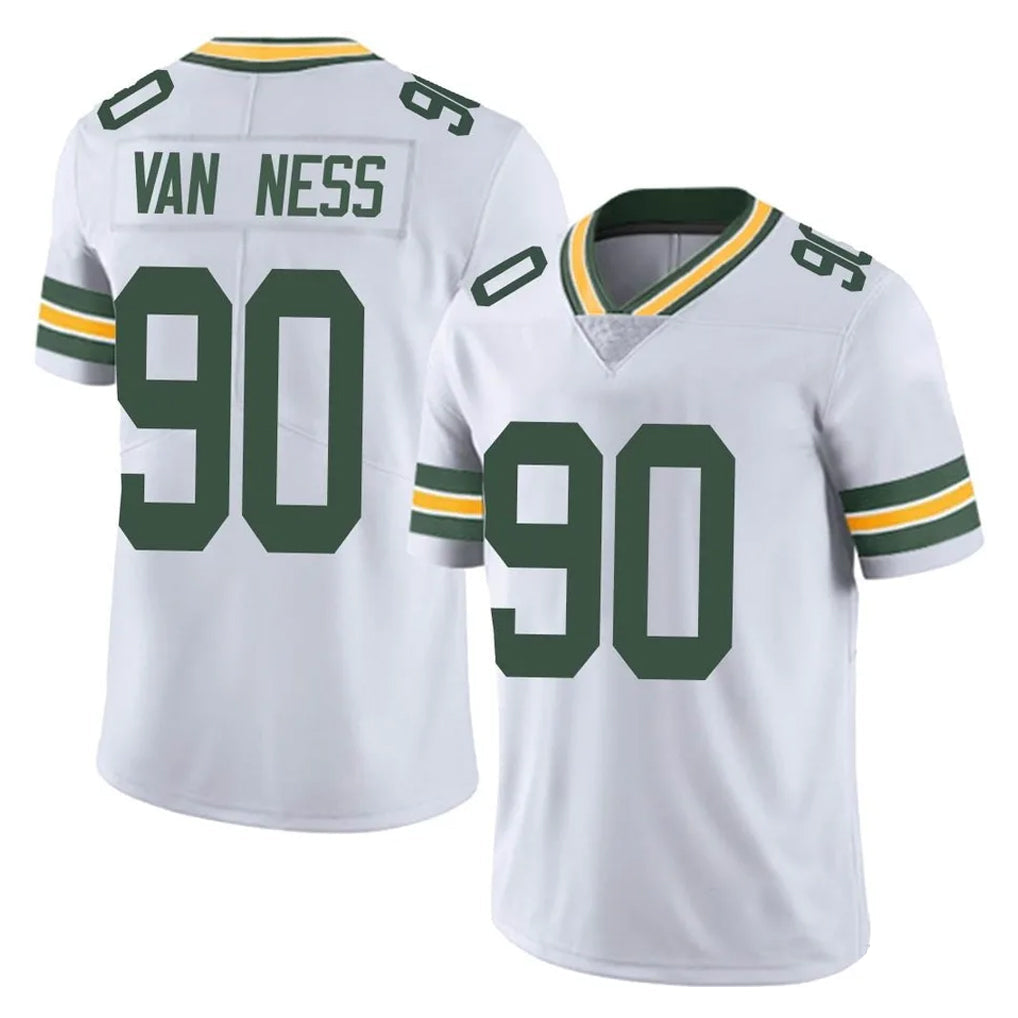 Tlead GB.Packers #90 Lukas Van Ness Player White Vapor Untouchable Limited Home Game Stitched Jerseys