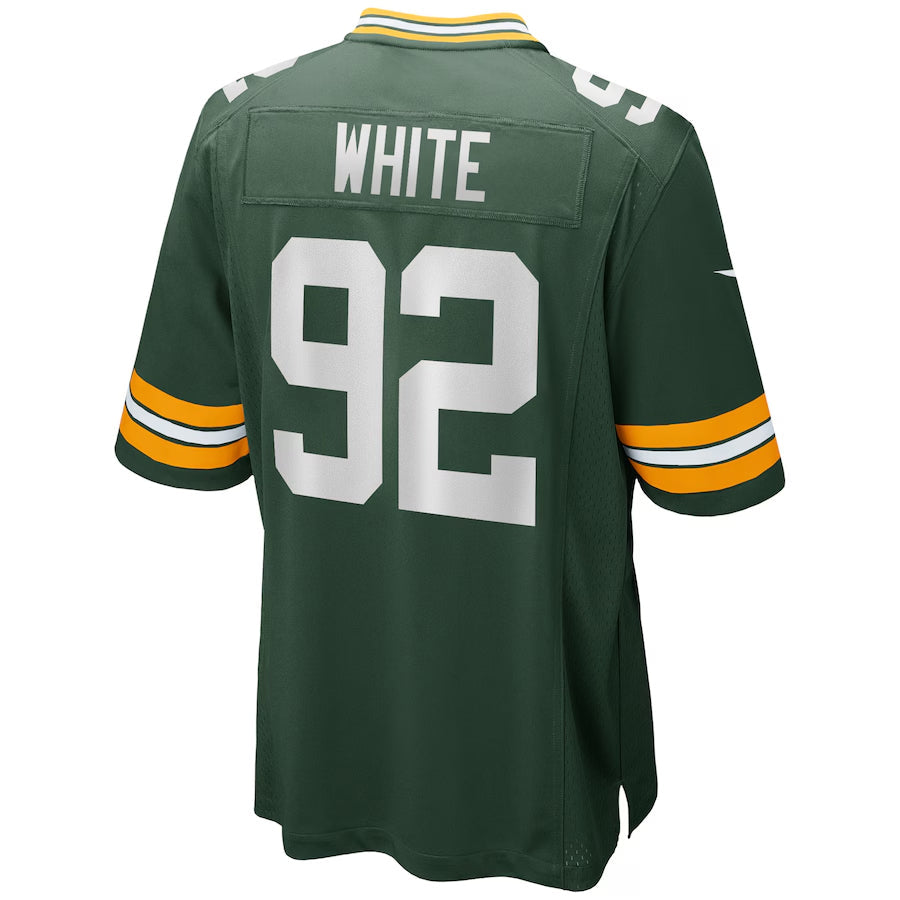 Tlead GB.Packers #92 Reggie White Player Green Home Game Stitched Jerseys