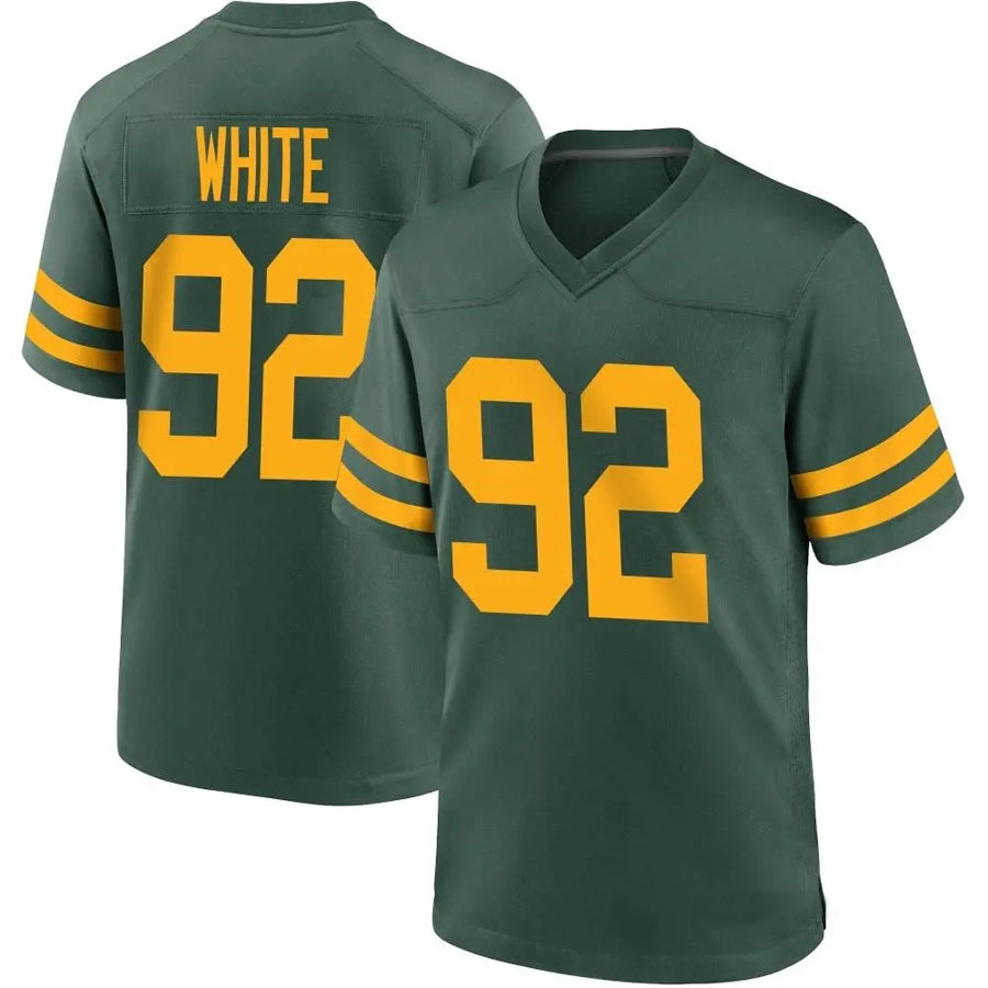 Tlead  GB.Packers #92 Reggie White Player Limited Green Alternate Vapor Stitched Jerseys