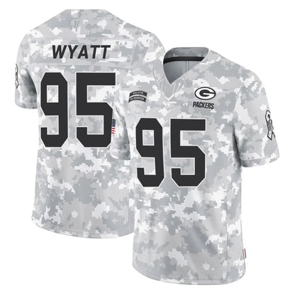 Tlead GB.Packers #95 Devonte Wyatt Player Arctic Camo Salute To Service Limited Stitched Jerseys